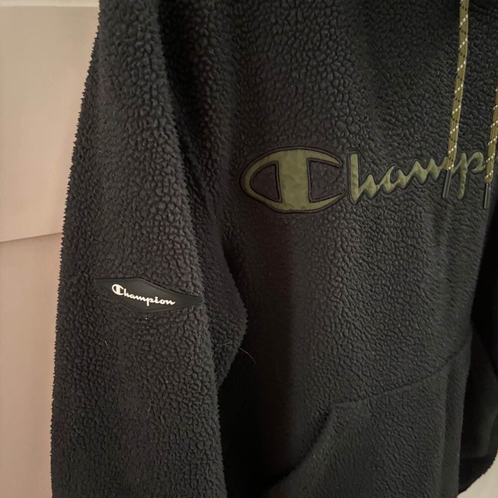 Boys Champion Sherpa Athletic Hoodie W/ Pockets Jacket Clothes Size L/XL 12-14 - Picture 3 of 7